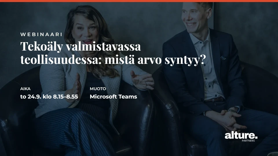 tekoaly valmistavassa teollisuudessa kansikuva