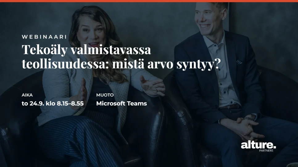 tekoaly valmistavassa teollisuudessa kansikuva